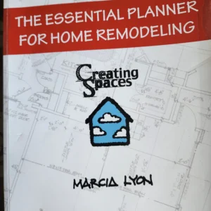 Home remodeling planner book cover design.