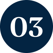 Number 03 in a dark blue circle.