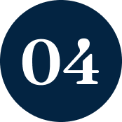 Number "04" on dark blue circular background.